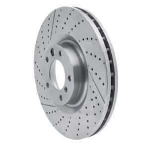 Mercedes-Benz G63 AMG Brake Rotor (1) - Front - R1 Concepts - Drilled and Slotted - `13-`18
